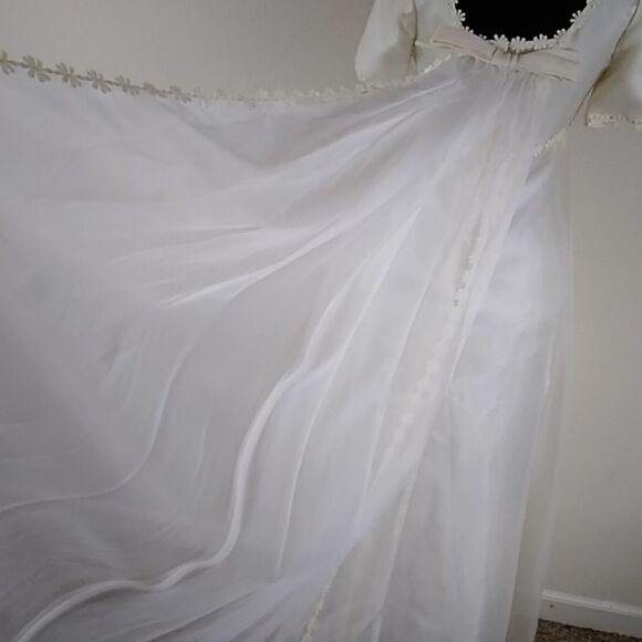 VTG Christine Gowns Panorama City California Wedding W Dress Sz 10 Ivory Color - Picture 7 of 16